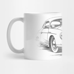 Chalk drawing - Retro Car Mug